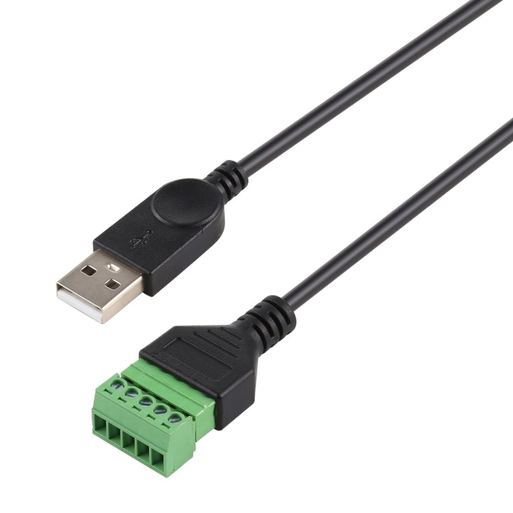 Bornes enfichables USB mâle à 5 broches Connecteur USB sans soudure Adaptateur de connexion sans soudure Longueur du câble : 30 cm