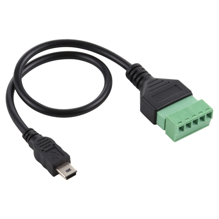 Mini Pluggable Terminals 5 Pin Male to 5 Pin USB Solderless Connector Solderless Connection Adapter Cable Length: 30cm