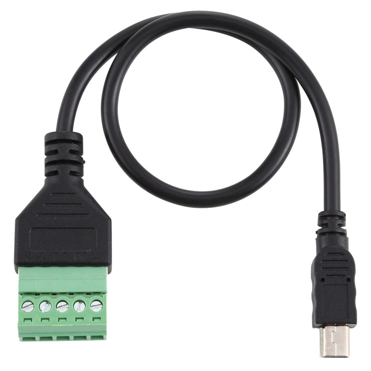 Mini bornes enfichables 5 broches mâle vers 5 broches USB Connecteur sans soudure Adaptateur de connexion sans soudure Longueur du câble : 30 cm