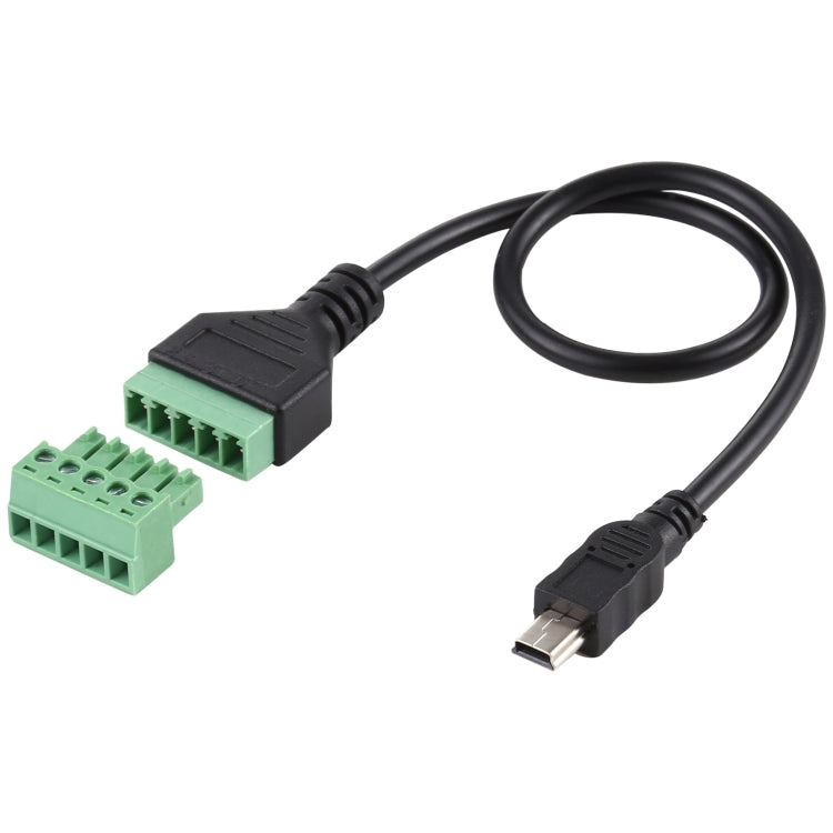 Mini terminales conectables de 5 pines Macho a 5 pines Conector USB sin soldadura Cable adaptador de conexión sin soldadura longitud: 30 cm