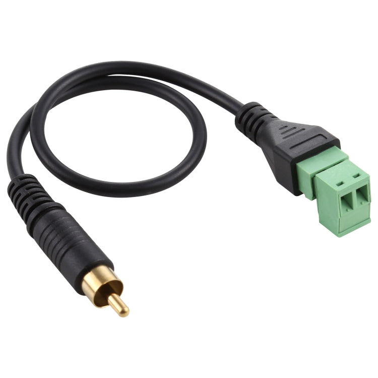 Bornes enfichables RCA plaquées or mâle vers 2 broches connecteur USB sans soudure adaptateur de connexion sans soudure Longueur du câble : 30 cm
