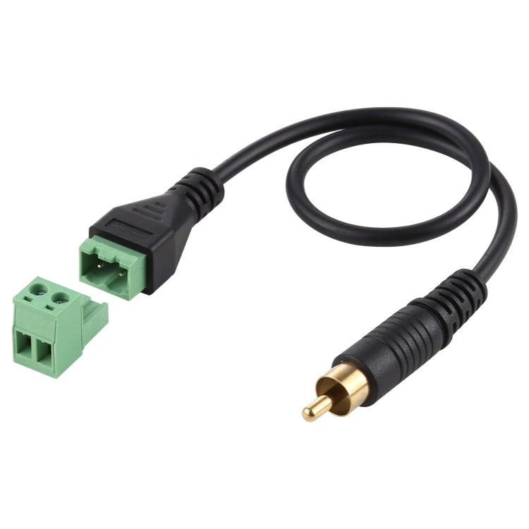 Bornes enfichables RCA plaquées or mâle vers 2 broches connecteur USB sans soudure adaptateur de connexion sans soudure Longueur du câble : 30 cm