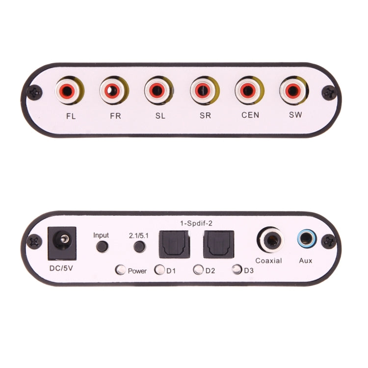 NEWKENG 51R DTS/AC3 to Analog 5.1 Audio/Stereo Audio Digital Audio Converter Decoder