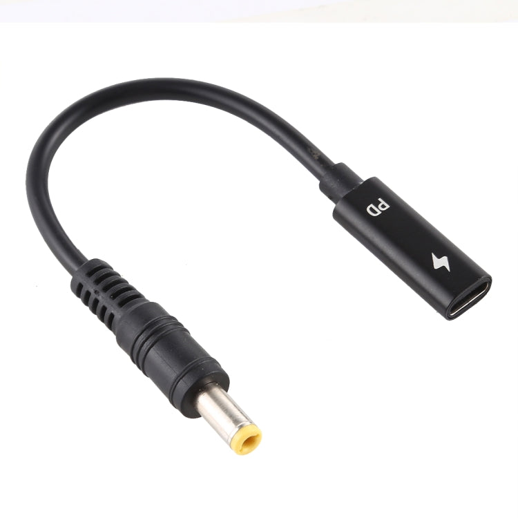 DP USB-C Type-C a 5.5x2.5 mm Cable de Cargador de Adaptador de Corriente