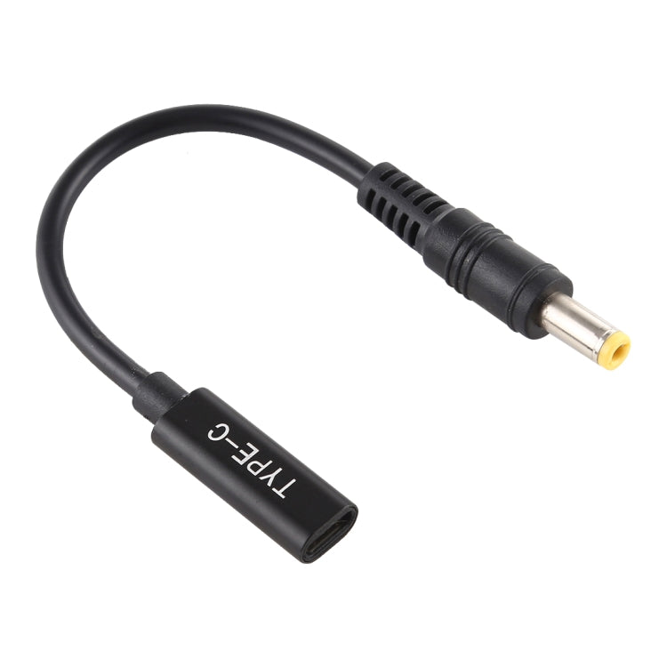 DP USB-C Type-C a 5.5x2.5 mm Cable de Cargador de Adaptador de Corriente