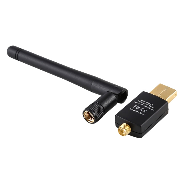EDUP EP-AC1661 2 en 1 Bluetooth 4.2 + Dual Band 11AC 600Mbps Adaptador USB Inalámbrico de alta velocidad Receptor WiFi