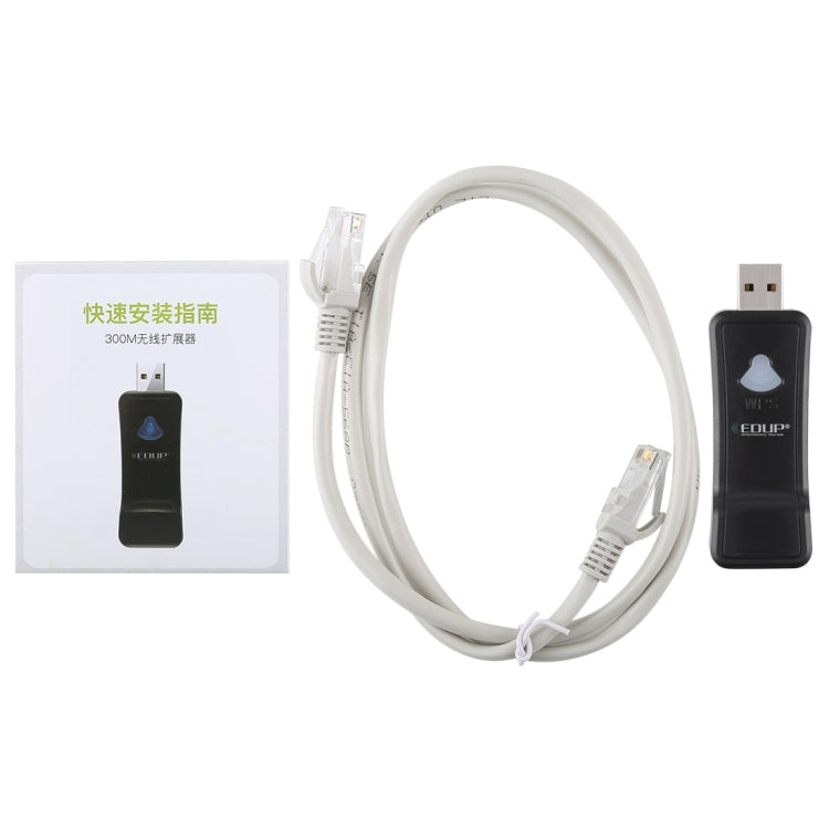 EDUP EP-2911S 300Mbps 2.4GHz sans fil WiFi répéteur USB vers adaptateu