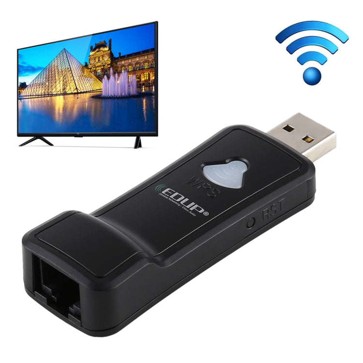 EDUP EP-2911S 300Mbps 2.4GHz sans fil WiFi répéteur USB vers adaptateur réseau RJ45 pour décodeur TV PS4 Xbox imprimante projecteur