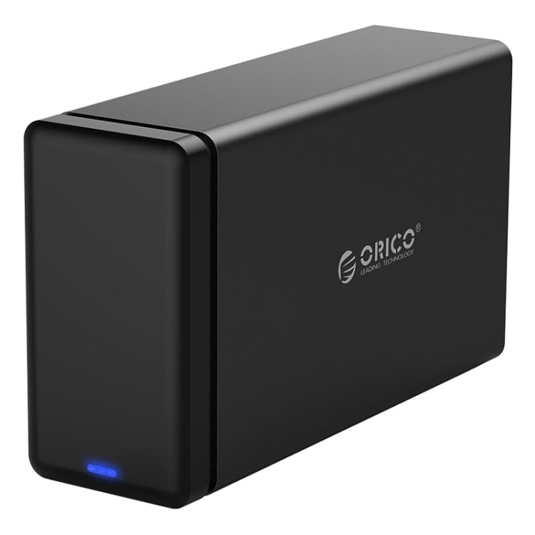 ORICO NS200-U3 2-bay USB 3.0 Type-B to SATA External Hard Drive Storage Enclosure Hard Drive Dock For 3.5 inch SATA HDD Support UASP Protocol