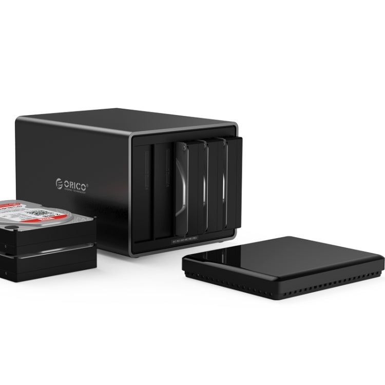ORICO NS500-RU3 5-bay USB 3.0 Type-B a SATA Caja de almacenamiento de Disco Duro externo Base de Disco Duro con Raid Para HDD SATA de 3.5 pulgadas compatible con Protocolo UASP