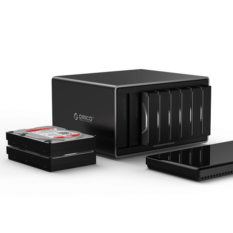 ORICO NS800-U3 8-bay USB 3.0 Type-B a SATA Caja de almacenamiento de Disco Duro externo Base de Disco Duro Para HDD SATA de 3.5 pulgadas compatible con Protocolo UASP