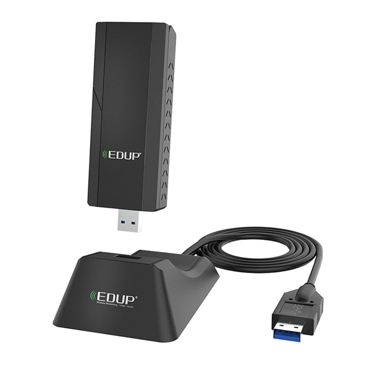 EDUP EP-AC1675 AC1900Mbps 2.4GHz y 5.8GHz Adaptador WiFi USB3.0 de Doble Banda Tarjeta de red externa