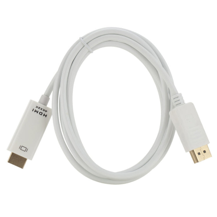 Cable convertidor de 4K x 2K DP a HDMI longitud del Cable: 1.8 m (Blanco)