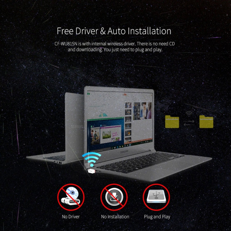 COMFAST CF-WU815N 150Mbps Mini Wireless USB 2.0 Free Driver WiFi Adapter External Network Card