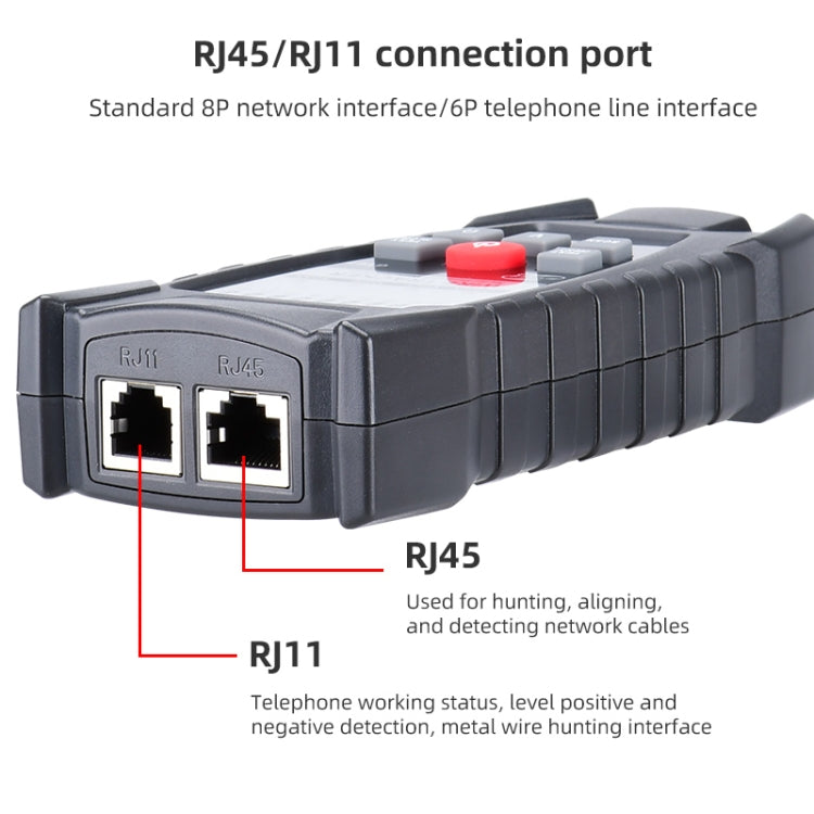 Benetech GT67 RJ11/RJ45 Multifunctional Cable Tester Line Finder Cable Detector