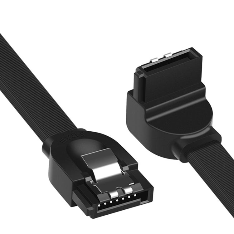 UVerde US217 SATA 3.0 Cable de datos de Disco Duro recto a codo compatible con dispositivo de interfaz SATA Longitud del Cable: 50 cm