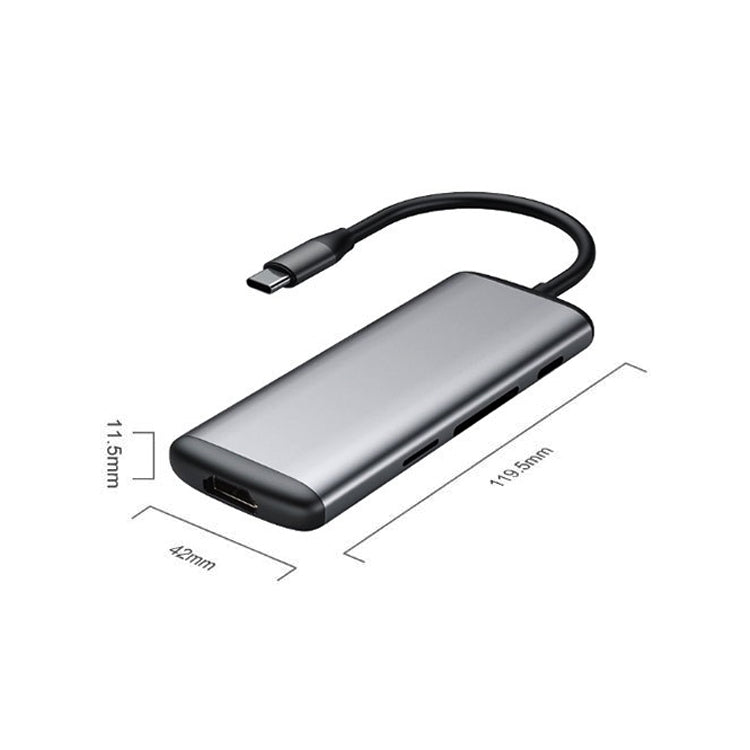 Convertisseur multifonction Xiaomi Original USTRIN UC39-PDMI HAGIBIS USB-C / TYPE AC HDMI (gris sidéral foncé)