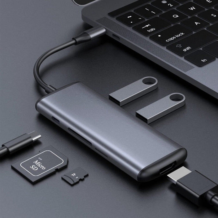 Convertisseur multifonction Xiaomi Original USTRIN UC39-PDMI HAGIBIS USB-C / TYPE AC HDMI (gris sidéral foncé)