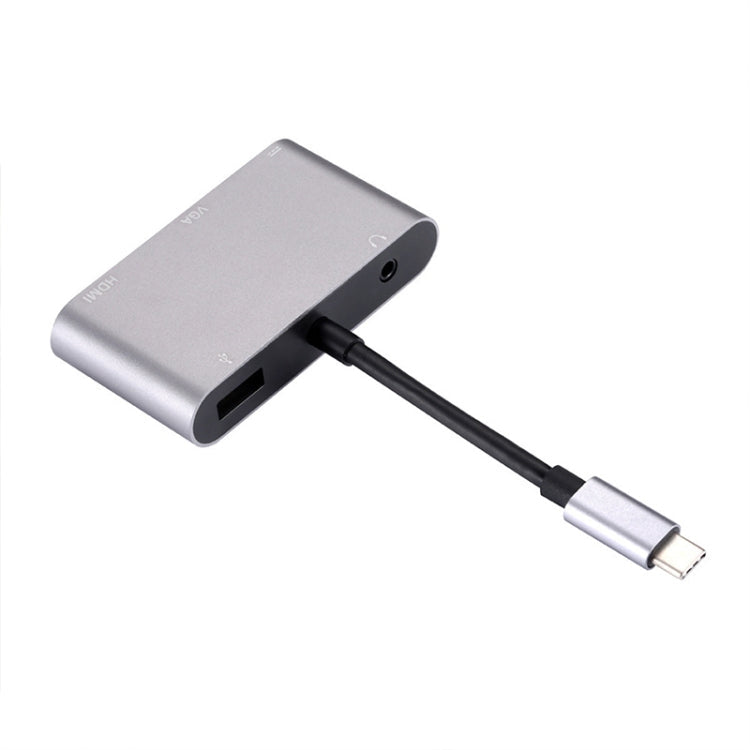 Adaptateur 5 en 1 USB-C / TYPE-C vers USB 3.0 + 3,5 mm + PD + VGA + HUB HDMI