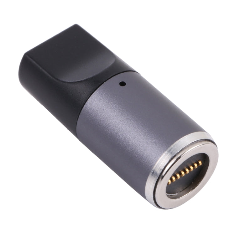 Tête ronde DC magnétique USB-C / TYPE-C femelle à 8 broches avec adaptateur de charge gratuit