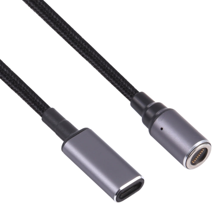 USB-C / TYPE-C Hembra a 8 PIN DC Magnético Cabullo redondo Enchufe libre adaptador de Carga Cable