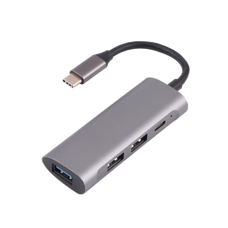T-812 4 en 1 USB-C/TYPE-C vers USB 3.0 + USB-C/TYP-C + Emplacements pour cartes SD/TF Station Station