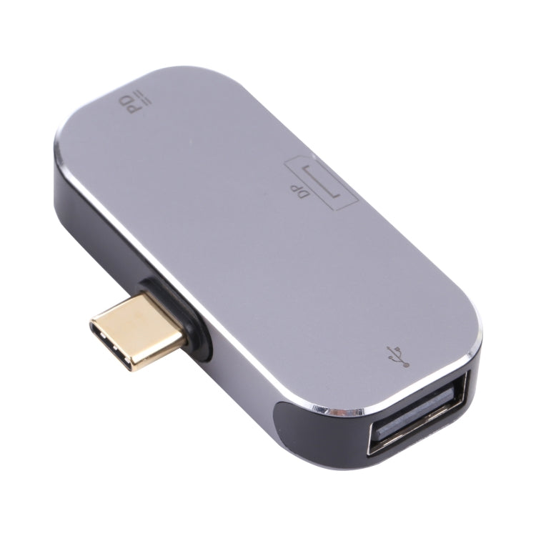 Charge 3 en 1 USB-C / TYPE-C Mâle vers USB-C / TYPE-C + Adaptateur USB + DP Femelle
