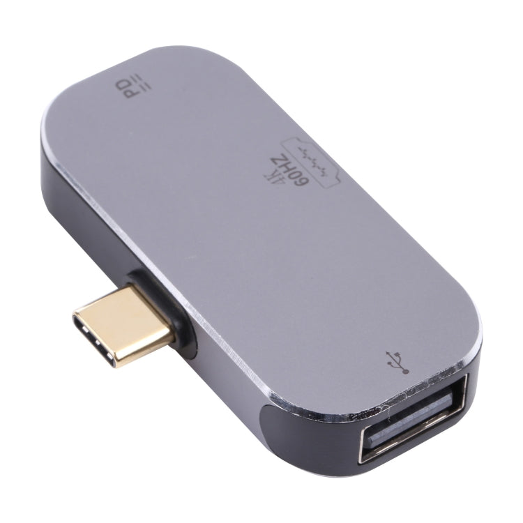 3 en 1 USB-C / TYPE-C Macho a USB-C / TYPE-C Carga + USB + 4K 60Hz HDMI adaptador Hembra