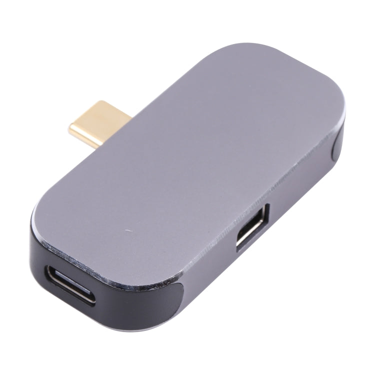 3 in 1 USB-C / TYPE-C Male to USB-C / TYPE-C Charging + USB Female Adapter + Mini DP