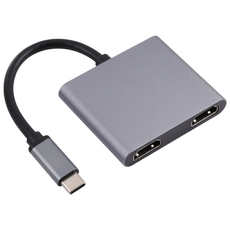 Adaptateur HUB 2 en 1 USB-C / TYPE-C vers 2 ports HDTV