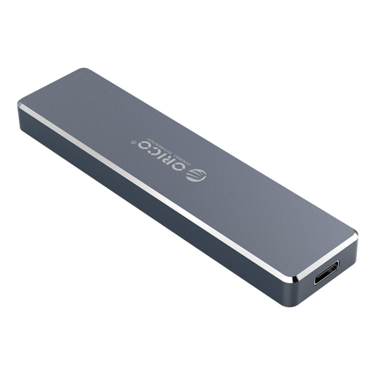 ORICO PCM2-C3 M.2 M-Key vers USB 3.1 Gen2 USB-C/Type-C Boîtier de disque SSD à bouton-poussoir Capacité maximale de prise en charge : 2 To (gris)