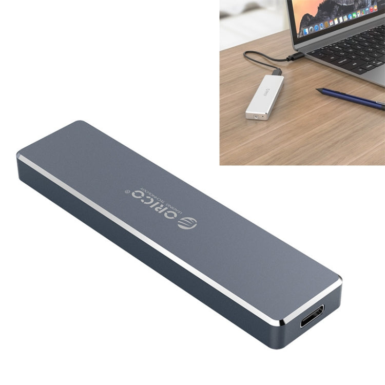 ORICO PCM2-C3 M.2 M-Key to USB 3.1 Gen2 USB-C/Type-C Push-top Solid State Drive Enclosure Maximum Support Capacity: 2TB (Gray)
