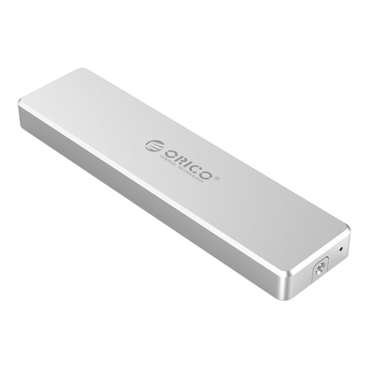 ORICO PCM2-C3 M.2 M-Key vers USB 3.1 Gen2 USB-C/Type-C Boîtier de disque SSD Push-top Capacité maximale de prise en charge : 2 To (Argent)