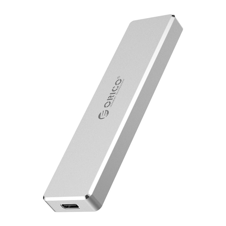 ORICO PCM2-C3 M.2 M-Key vers USB 3.1 Gen2 USB-C/Type-C Boîtier de disque SSD Push-top Capacité maximale de prise en charge : 2 To (Argent)
