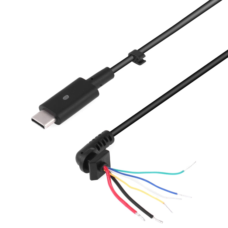 USB-C Type-C Male Soldering Cable For Laptop Notebook with LED Light