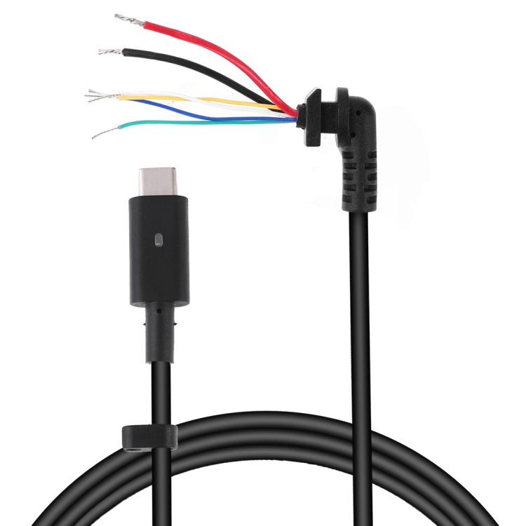 Câble à souder mâle USB-C Type-C pour ordinateur portable avec lumière LED