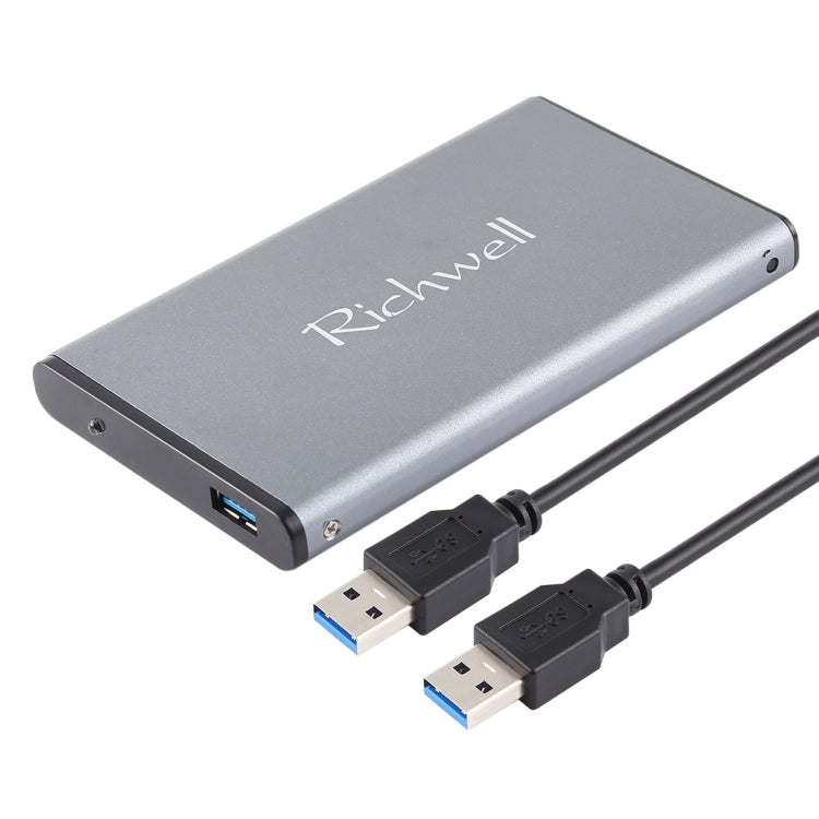 Richwell SATA R2-SATA-1TGB 1TB 2.5 pulgadas USB3.0 Super Speed Interface Unidad de Disco Duro Móvil (Gris)
