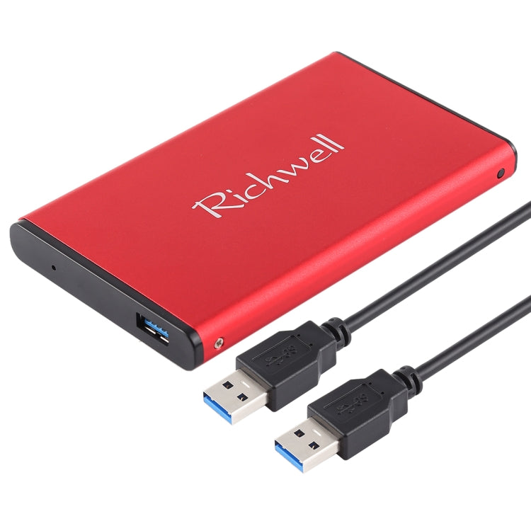 Richwell SATA R2-SATA-1TGB 1TB 2.5 pulgadas USB3.0 Super Speed Interface Unidad de Disco Duro Móvil (Rojo)