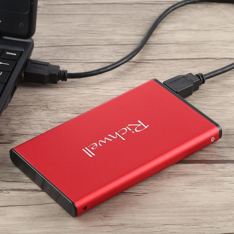 Richwell SATA R2-SATA-1TGB 1TB 2.5 Inch USB3.0 Super Speed ​​Interface Mobile Hard Disk Drive (Red)