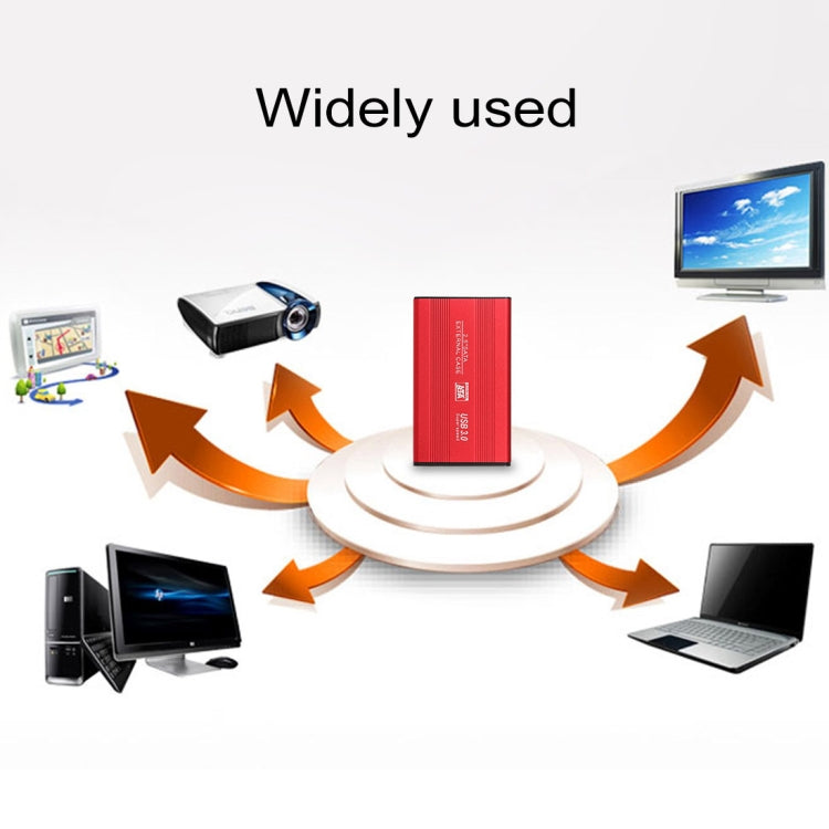 Richwell SATA R2-SATA-160GB 160GB 2.5 pulgadas USB3.0 Super Speed Interface Unidad de Disco Duro Móvil (Rojo)