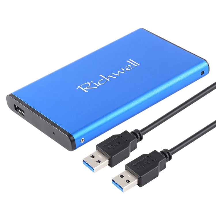 Richwell SATA R2-SATA-250GB 250GB 2.5 pouces USB3.0 Super Speed ​​​​Interface Disque dur mobile (Bleu)