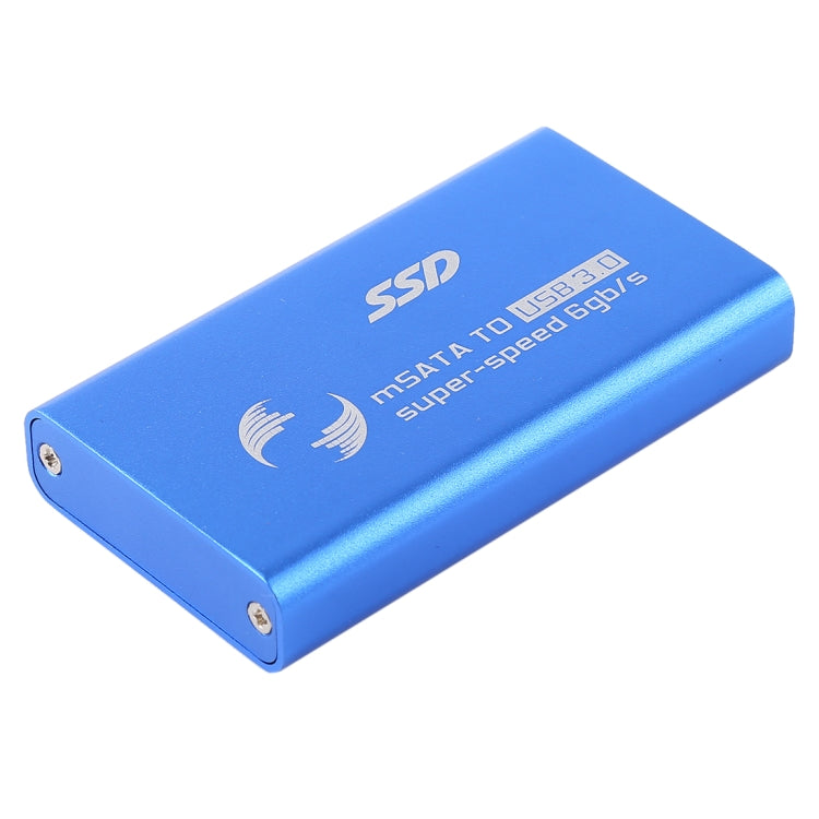 Richwell SSD R15-SSD-240GB 240 Go 2,5 pouces mSATA vers USB3.0 Disque dur mobile avec interface Super Speed ​​​​(Bleu)