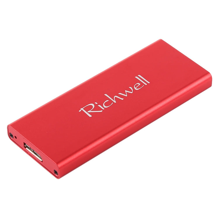 Richwell SSD R16-SSD-60GB 60GB 2.5 Inch USB3.0 to NGFF (M.2) Interface Mobile Hard Disk Drive (Red)