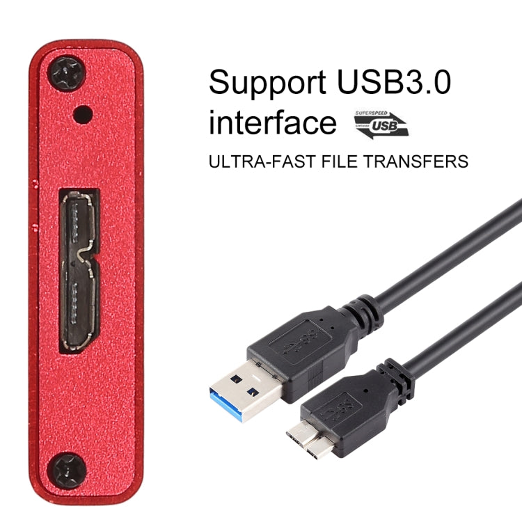 Richwell SSD R16-SSD-60GB 60GB 2.5 pulgadas USB3.0 a NGFF (M.2) Interfaz Unidad de Disco Duro Móvil (Rojo)