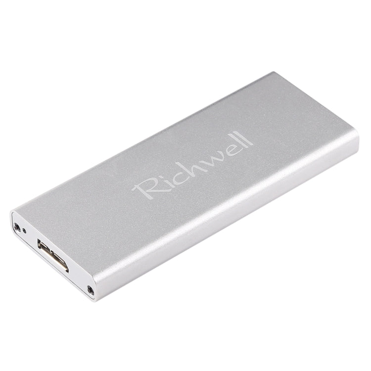 Richwell SSD R16-SSD-60GB 60 Go 2,5 pouces USB3.0 vers NGFF (M.2) Interface Disque dur mobile (Argent)