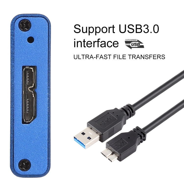 Richwell SSD R16-SSD-240GB 240GB 2.5 pulgadas USB3.0 a NGFF (M.2) Interfaz Unidad de Disco Duro Móvil (Azul)