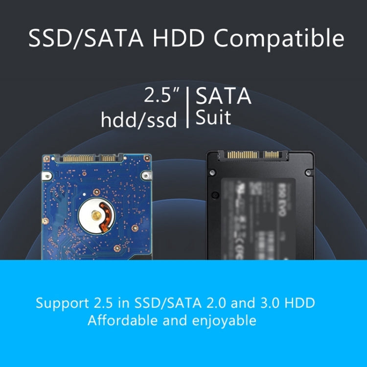 Richwell SATA R23-SATA-1TGB 2.5 inch USB3.0 DISCURA Mobile DISK interface Capacity: 1TB (Black)