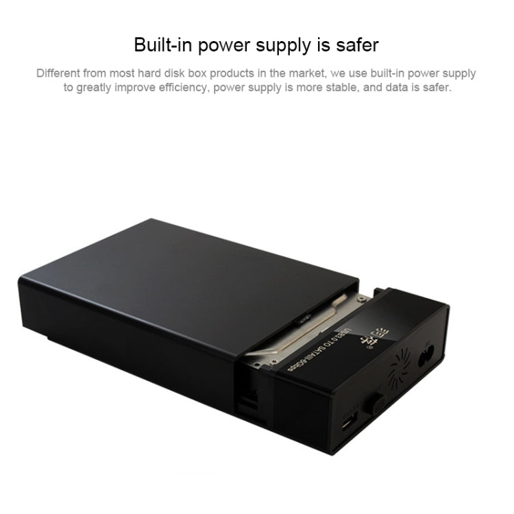 Universal SATA 2.5/3.5 inch USB3.0 Interface External Solid State Drive Enclosure For Laptops/Desktops the maximum Support capacity: 10TB