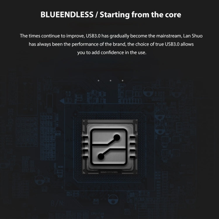 Azulendless U23Q SATA 2.5 pulgadas Micro B Interfaz HDD Carcasa con Cable Micro B a USB Espesor de Soporte: 15 mm o menos