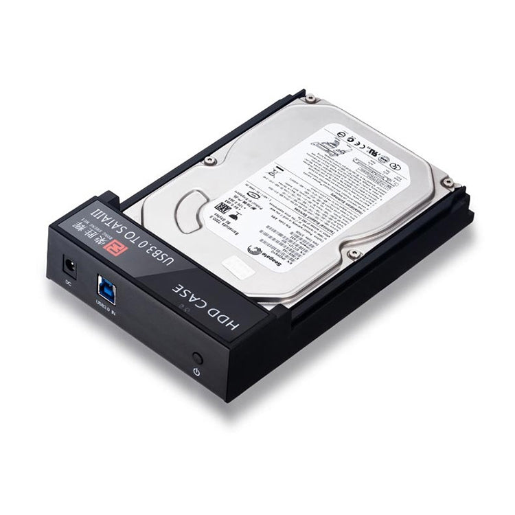 RSH-319 SATA 2,5/3,5 pouces Interface USB 3.0 Boîtier de disque dur de type horizontal Capacité de prise en charge maximale : 8 To